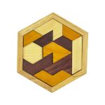 پازل چوبی شش ضلعی - اشکال هندسی - تصویر 3