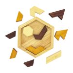 پازل چوبی شش ضلعی - اشکال هندسی - تصویر 5